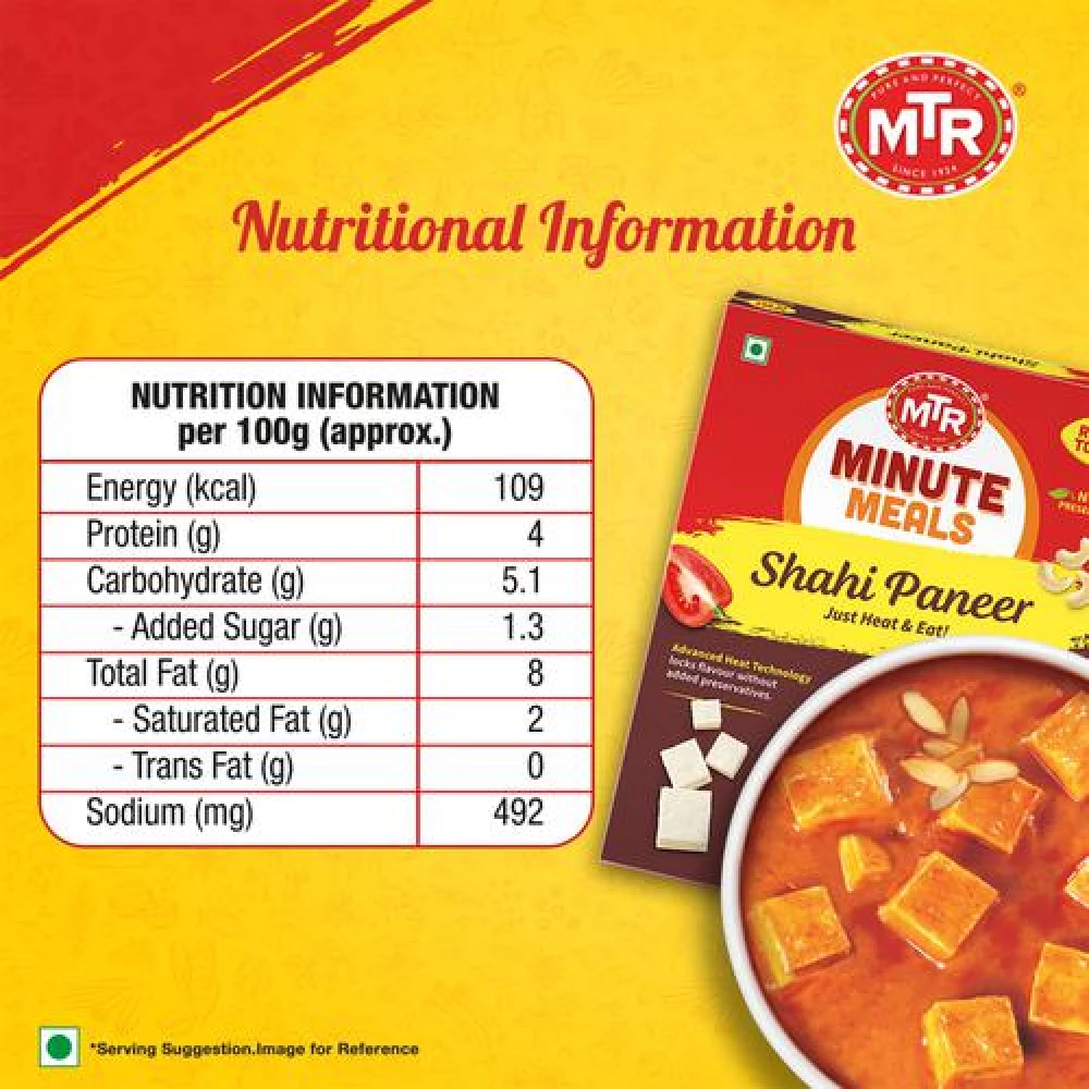 MTR Ready To Eat - Shahi Paneer, 300 g Carton-4.webp